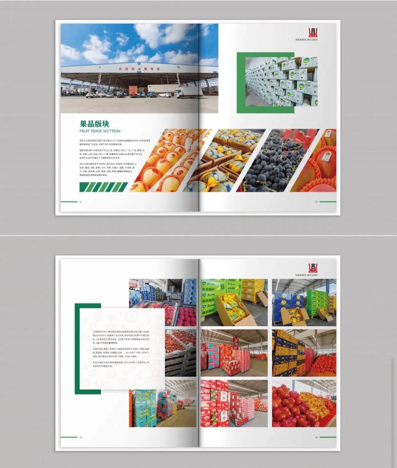 农副产品交易中心招商加盟画册案例解析 视觉如何赋能现代农业供应链